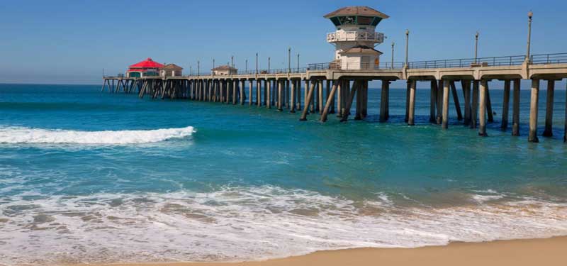 Huntington City Beach in California