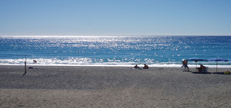 Siderno Beach in Italy