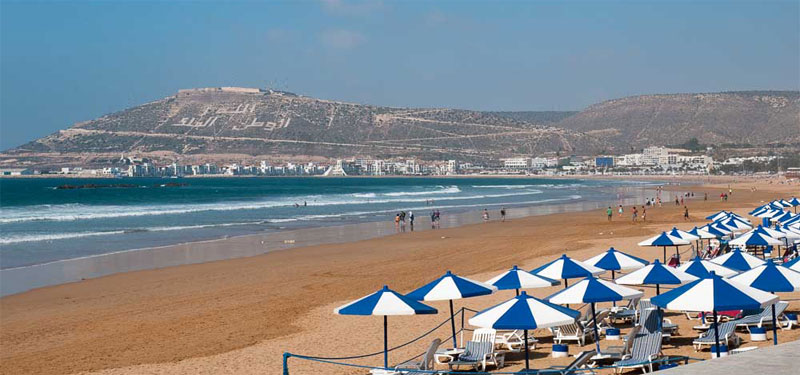Agadir Beach in Morocco