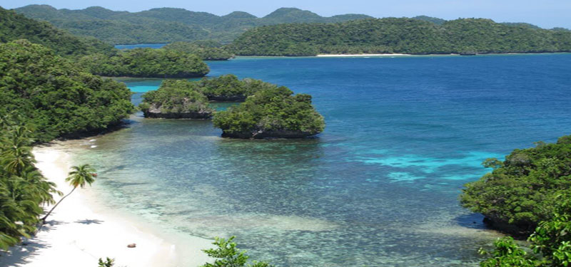 Bucas Grande Island Beach in Philippines