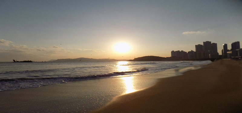 Haeundae Beach in South Korea